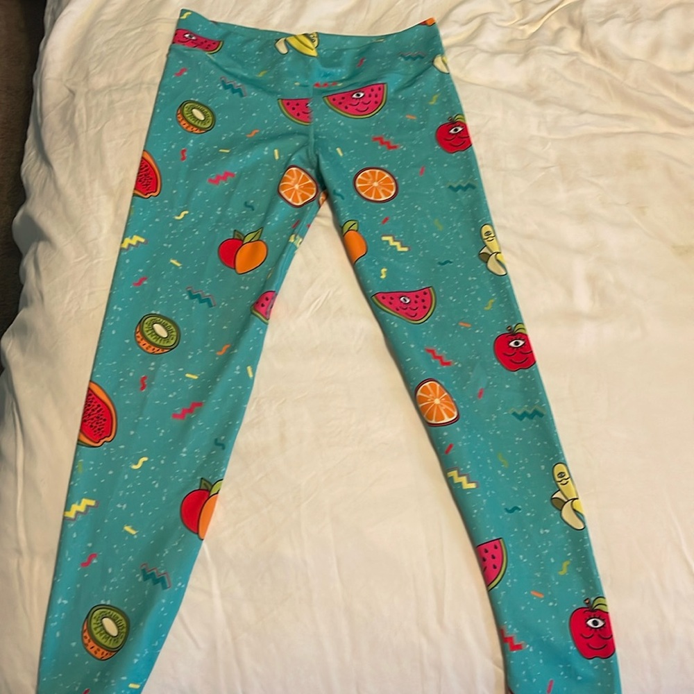 Gazzy x Wokeface workout pants! 🍌🍉🍎